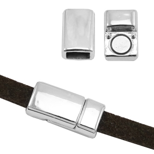 Magnet Verschl&uuml;sse basic quality Metall &Oslash;5.8x2.9mm Antik silber