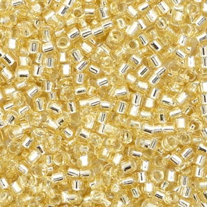 Miyuki Perlen delica's 11/0 Silverlined crystal ivory