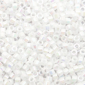 Miyuki Perlen delica's 11/0 White pearl AB