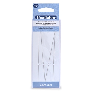 Beadalon flexibel F&auml;delnadel 12.7mm medium Silber