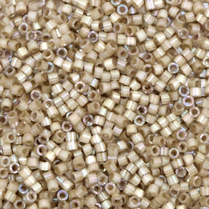 Miyuki Perlen delica's 11/0 Silk satin dyed smokey quartz brown DB-680