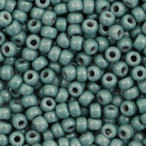 Miyuki Rocailles 8/0 Duracoat opaque eucalyptus green 8-4481