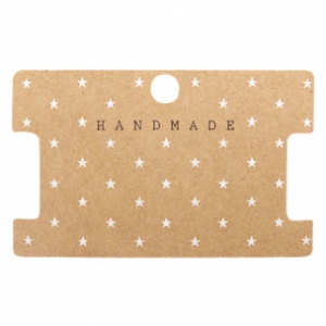 Schmuck Karten "Handmade" Brown