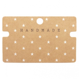 Schmuck Karten "Handmade" Brown