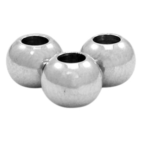 Stainless Steel - Rostfrei Stahl Perlen 3mm Antik silber