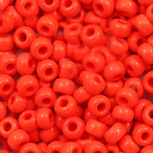 Miyuki Rocailles 6/0 Opaque vermilion red 6-407