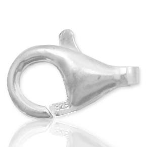 925 Silber Zubeh&ouml;r Karabinerverschluss 9mm Silber