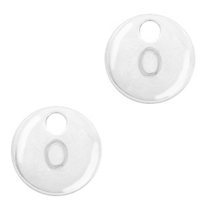 Basic quality Metall Anh&auml;nger Initiale O Antik silber (Nickelfrei)
