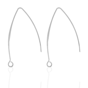 Ohrringe aus Stainless Steel - Rostfreiem Stahl Silber