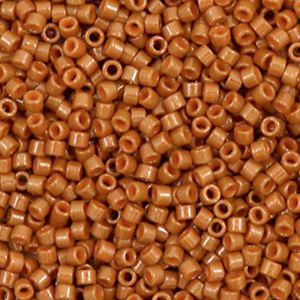 Miyuki Perlen delica's 11/0 Duracoat opaque dyed sienna brown DB-2109