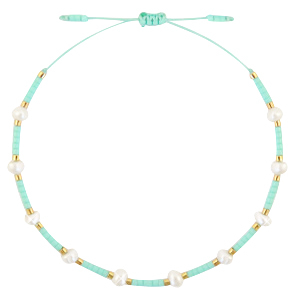 Armb&auml;nder Pearl Miyuki Turquoise green