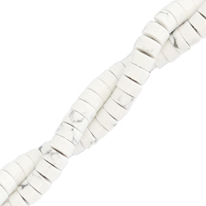 Naturstein Perlen Disc 4mm Marble beige