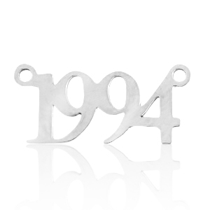 Stainless Steel - Rostfreiem Stahl Anh&auml;nger/Zwischenst&uuml;ck Jahr 1994 Silber