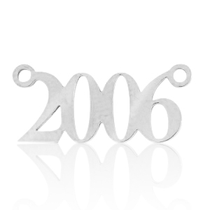 Stainless Steel - Rostfrei Stahl Anh&auml;nger / Zwischenst&uuml;ck Jahr 2006 Silber