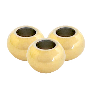 Stainless Steel - Rostfrei Stahl Perlen 6mm Gold