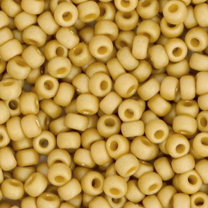 Miyuki Rocailles 8/0 Opaque glazed frosted citron yellow 8-4692