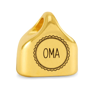 Metall Endkappen DQ "OMA" Mix & Match Gold (Nickelfrei)