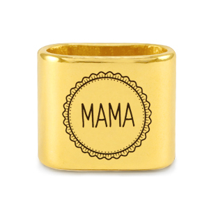 Metall Schieber DQ "MAMA" Mix & Match Gold (Nickelfrei)