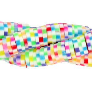 Katsuki Perlen 6mm Rainbow white mix