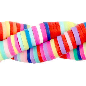 Katsuki Perlen 6mm Rainbow fuchsia mix