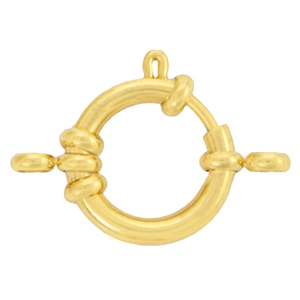 Stainless Steel - Rostfreiem Stahl Schmuckzubeh&ouml;r Rettungsring Verschluss 18mm mit &Ouml;sen Gold