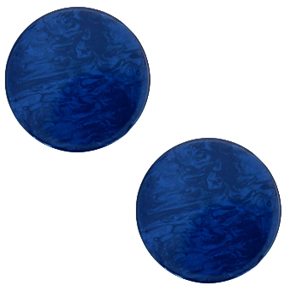20 mm flach Cabochon Polaris Elements Lively True blue