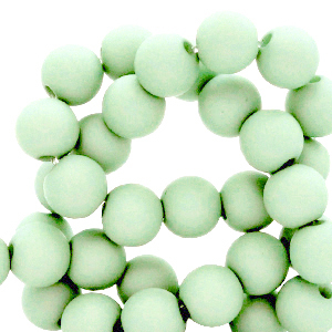 6 mm Acryl Perlen matt Soft mint