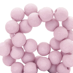 6 mm Acryl Perlen matt Vintage lilac