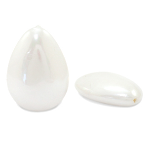 Muschel pearl shine Perle Drop White