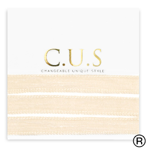 C.U.S&reg; Schmuckband Shimmery beige peach