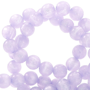 Polaris Perlen 6 mm rund Mosso shiny Pastel lilac