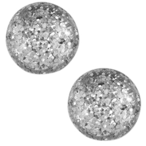 12 mm classic Cabochon Polaris Elements Paipolas shiny Delfino grey