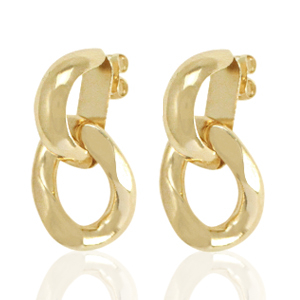 Brass TQ Metall Ohrstecker Gold