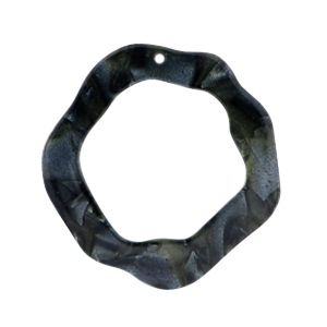 Resin Anh&auml;nger asymmetrisch Black