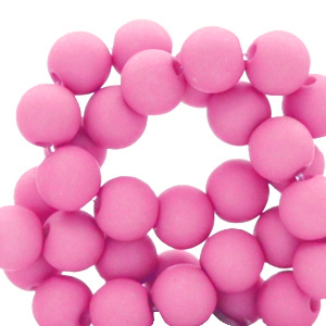 4 mm Acryl Perlen Hot pink