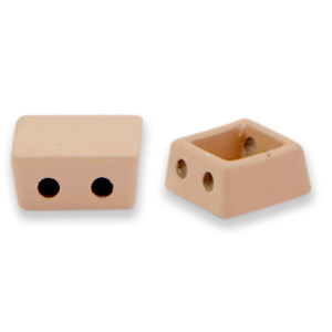 Tile beads Square Dusty rose