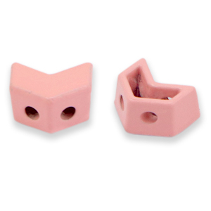 Tile beads Arrow Rosette pink