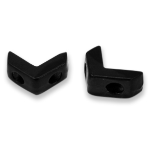Tile beads Arrow Black