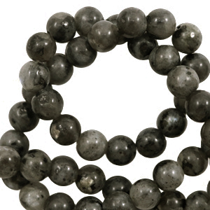 Naturstein Perlen Labradorit 8mm Dark anthracite