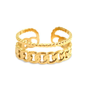 Ringe aus Stainless Steel - Rostfreiem Stahl Gold