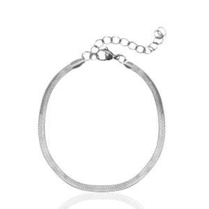 Armb&auml;nder aus Stainless Steel - Rostfreiem Stahl Schlangenkette Silber