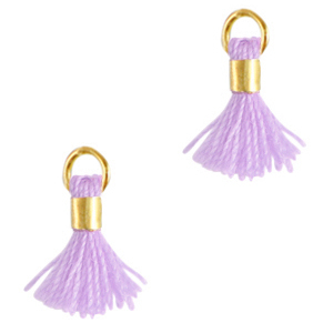 Perlen Quaste 0.7cm Gold-heather purple