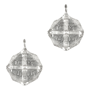 Metall Anh&auml;nger DQ "ICXC NIKA" Antik silber (Nickelfrei)