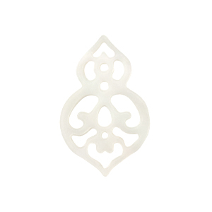 Muschel Anh&auml;nger S&uuml;&szlig;wasserperlmutt Bohemian White (Naturliche Farbe Muschel)