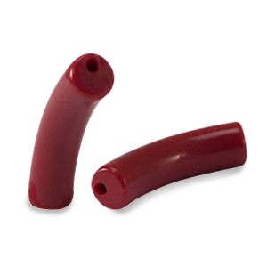 Acryl perlen Tube Port red