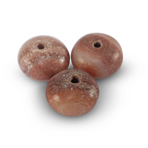 Natursteinperlen Kalkstein und Marmor Rondell 5x8mm Cherry red