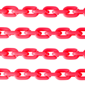 Acrylkette 15mm shiny Neon pink