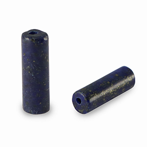 Naturstein Perlen Lapislazuli Tubes Dark blue