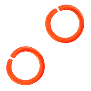 Farbiges Zubeh&ouml;r Binderinge Neon orange