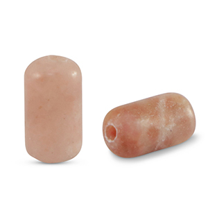 Naturstein Perlen Jaspis Tubes Multicolour rose